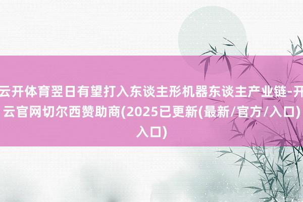 云开体育翌日有望打入东谈主形机器东谈主产业链-开云官网切尔西赞助商(2025已更新(最新/官方/入口)