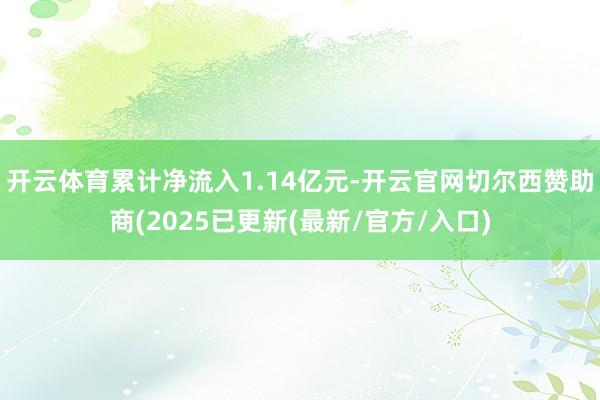 开云体育累计净流入1.14亿元-开云官网切尔西赞助商(2025已更新(最新/官方/入口)